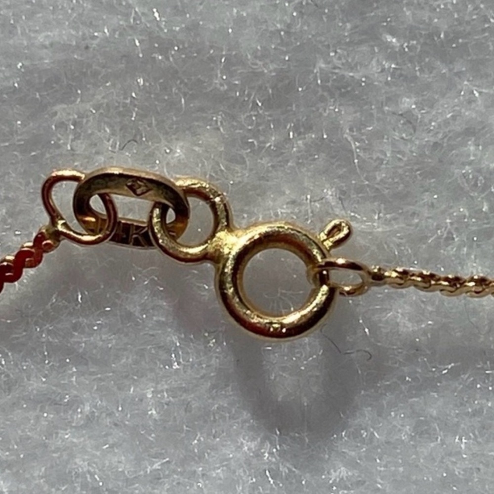 Vintage 14k Yellow Gold Fiery Opal Pendant Necklace - Picture 8 of 12